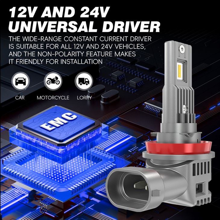 Ultra Compact LED Front 9005/HB3 Bulbs